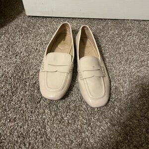 Beige Patent Leather Sam Edelman Loafers